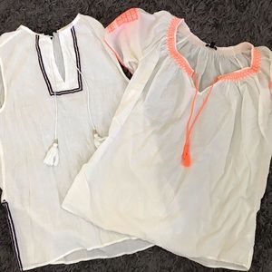 JCrew Embroidered Cover Ups